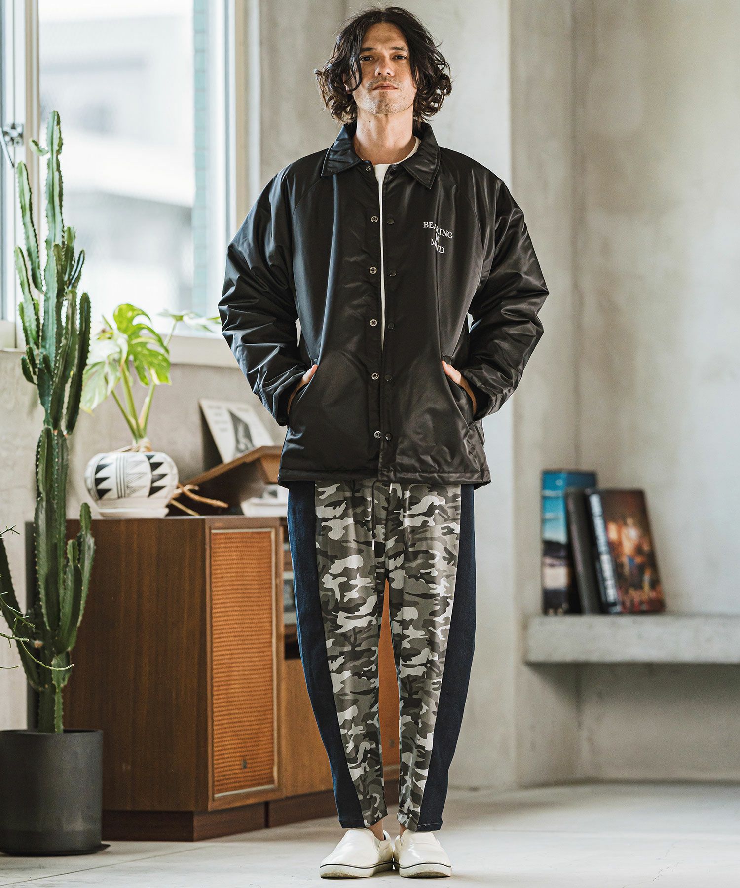 CAMBIO(カンビオ)】Bearing in mindプリントコーチジャケット(CASD-133