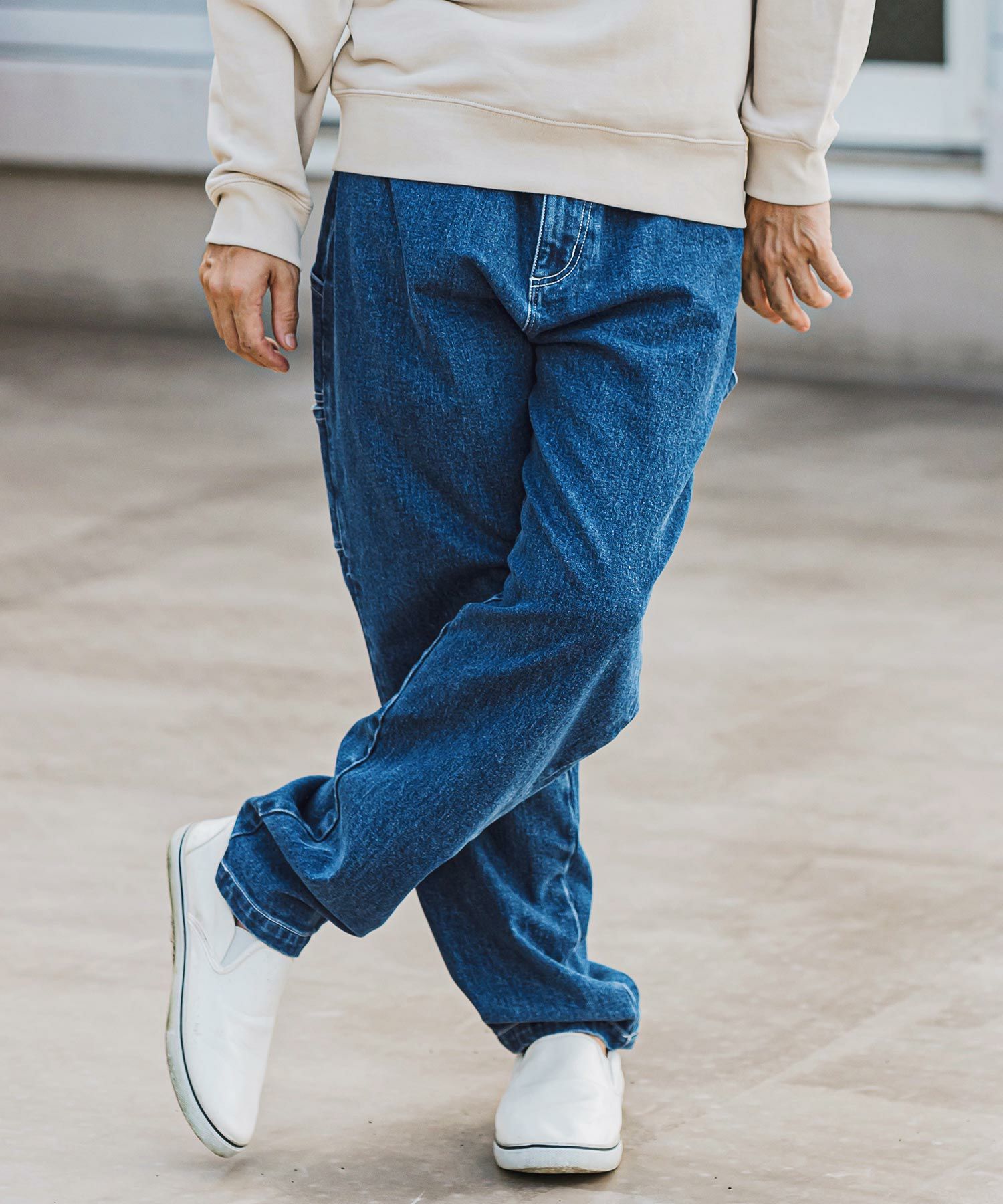 CAMBIO(カンビオ)】 カーブパンツ（デニムペインター）(BP-BDA0002