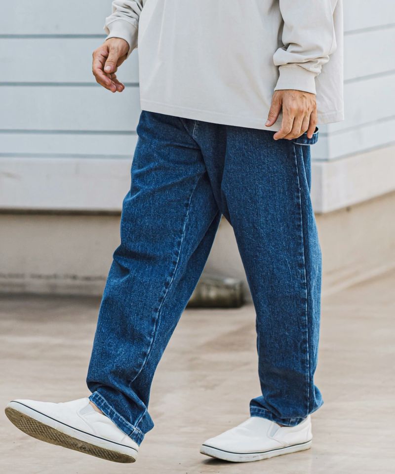 B'z デニム CAMBIO(カンビオ)】 カーブパンツ（デニムペインター）(BP