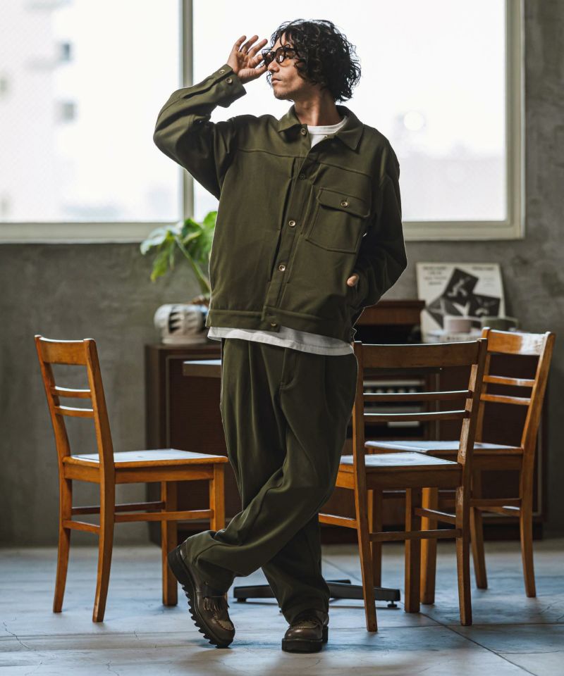 50%OFF【CAMBIO(カンビオ)】TR起毛ビッグシルエットGジャン | CAMBIO