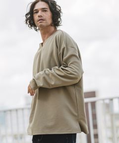 CAMBIO(カンビオ)】キーネックサイドスリットカットソー