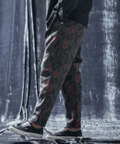 ANGENEHM(アンゲネーム)】【予約販売11月上旬～中旬入荷】Shaggy paisley motif fabric wide tapered  silhouette pants バルーンパンツ (AG03-066ace) | CAMBIO カンビオ