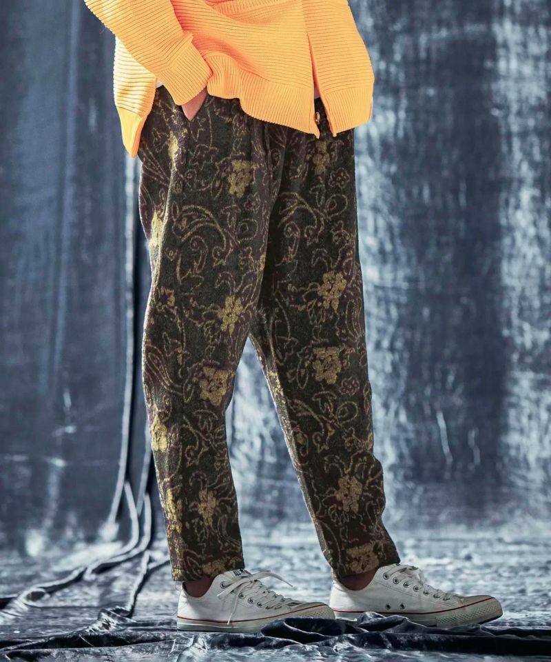 50%OFF【ANGENEHM(アンゲネーム)】Shaggy paisley motif fabric wide