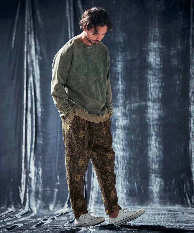 50%OFF【ANGENEHM(アンゲネーム)】Shaggy paisley motif fabric wide