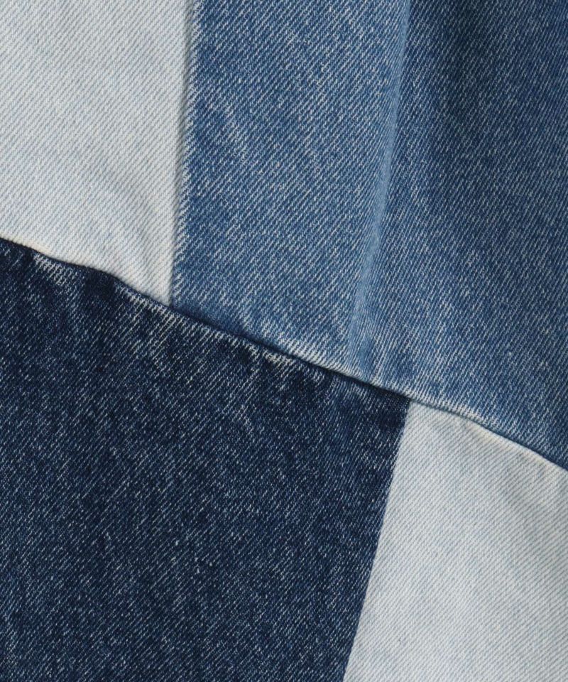 ANGENEHM(アンゲネーム)】Switching design denim pants デニム