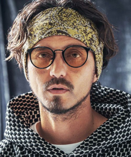 【ANGENEHM(アンゲネーム)】Paisley pattern knit headband ニットヘアバンド(AG03-069ace)