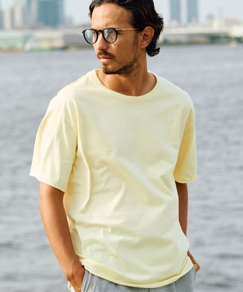 【wjk】wide cut-off crew-neck S-S カットソー Tシャツ(7327 js01f)