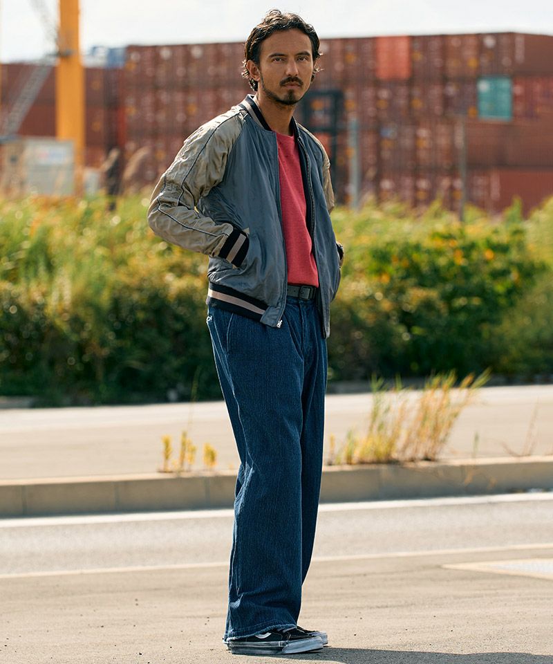 50%OFF【wjk】2-tuck wide trousers ワイドパンツ(5419 ds54f