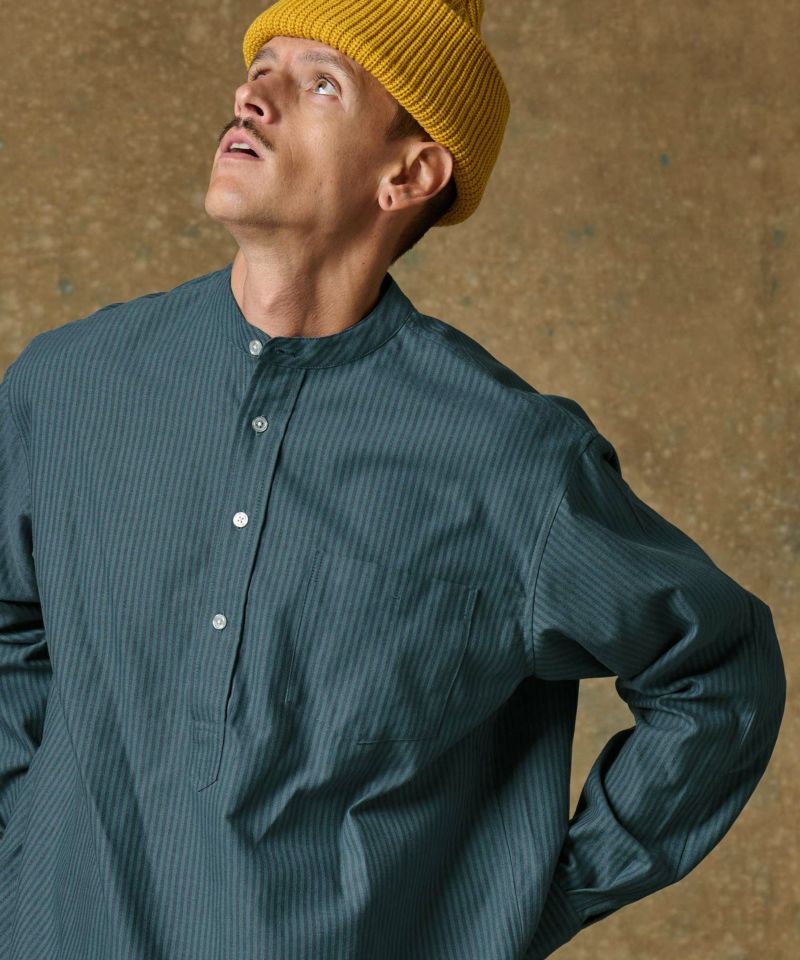 ぴろとさま専用 THEOREM(セオレム)】Stripe Rover Pullover LS Shirt シャツ(TRM24