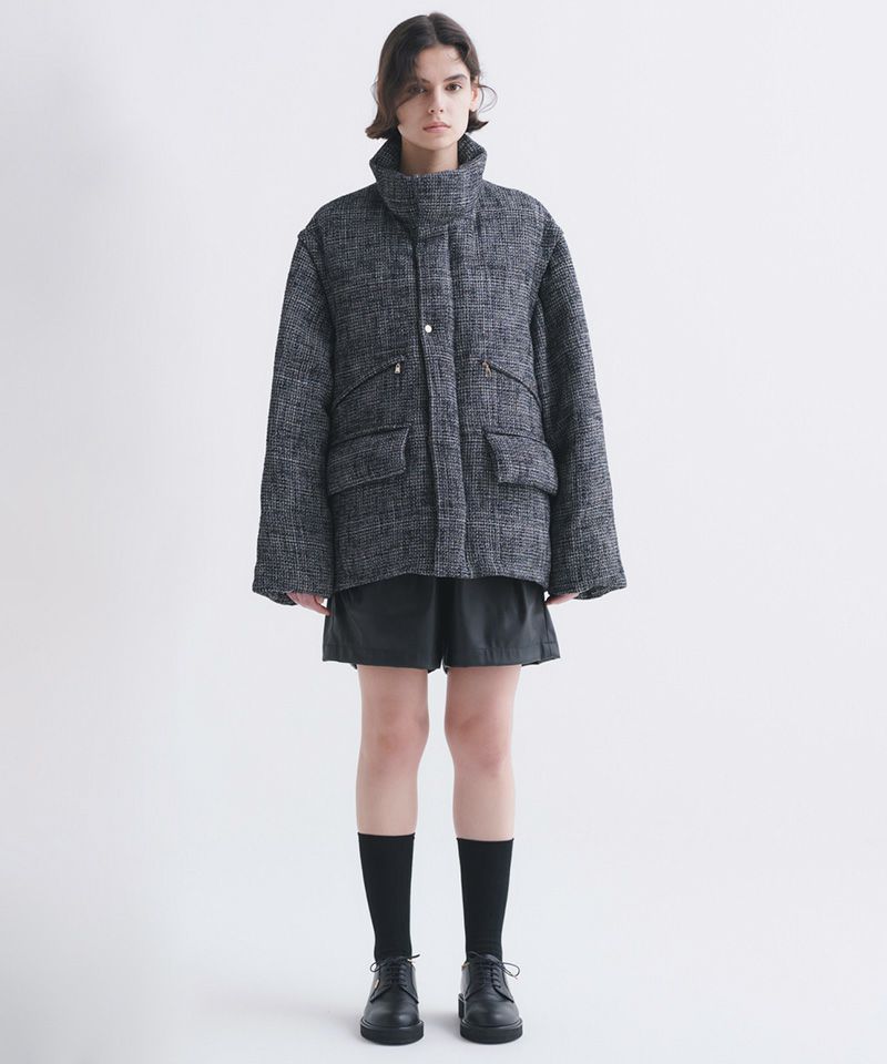50%OFF【CULLNI(クルニ)】Butcher Tweed Removable Sleeves Down 
