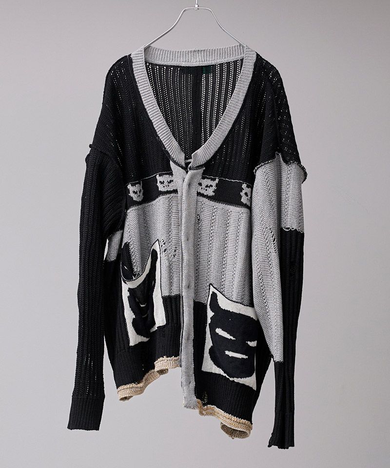 BODYSONG.(ボディソング)】REVERSIBLE DISTRESSED SUMMER KNIT 