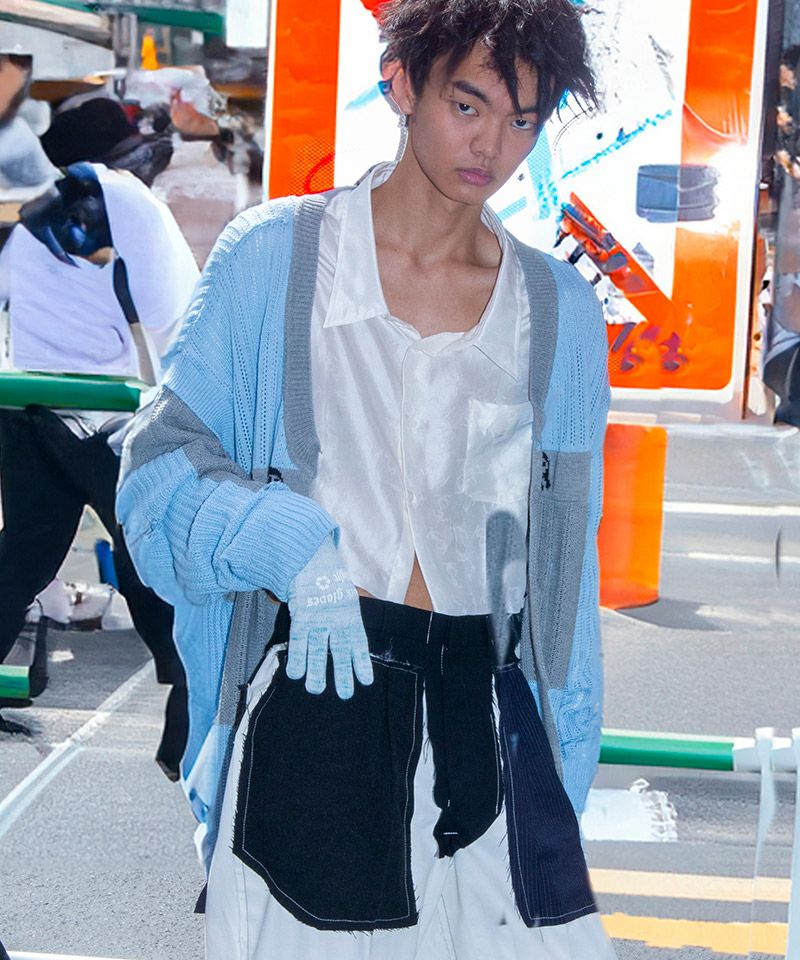 BODYSONG.(ボディソング)】REVERSIBLE DISTRESSED SUMMER KNIT 