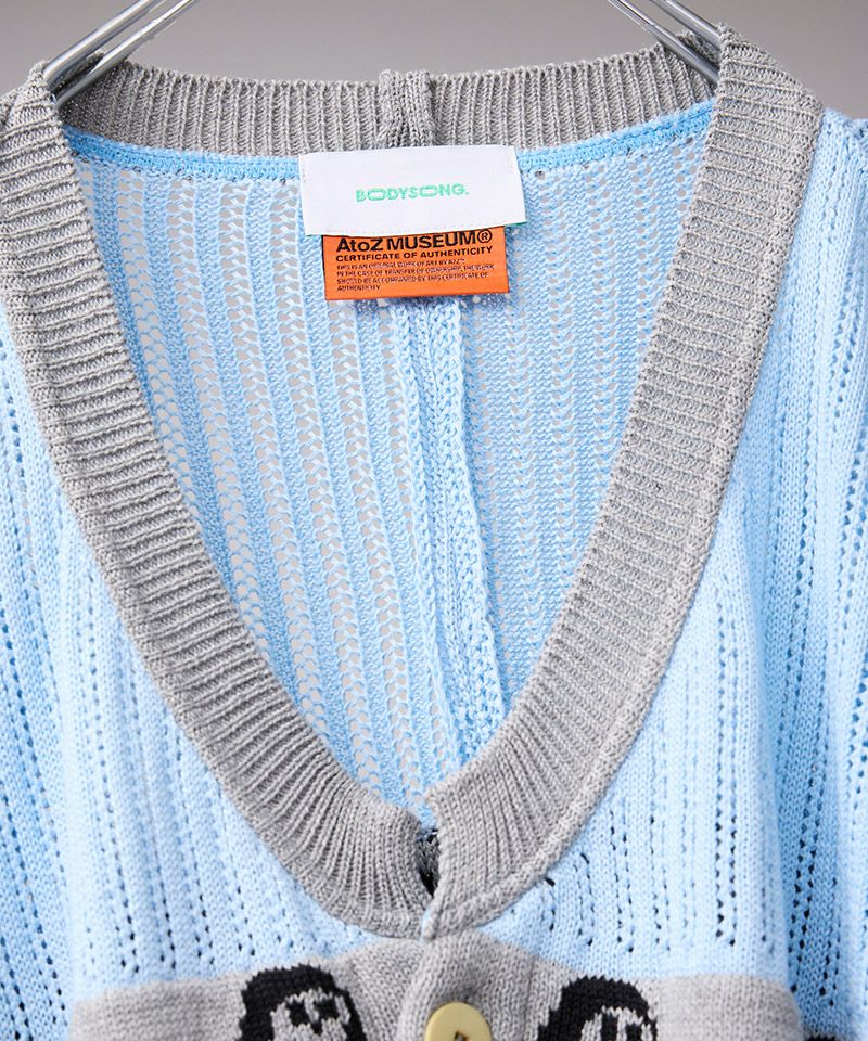 BODYSONG.(ボディソング)】REVERSIBLE DISTRESSED SUMMER KNIT