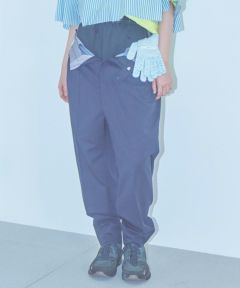 BODYSONG.(ボディソング)】【予約販売4月入荷予定】ITALIAN-MADE LUXURY FABRIC LAYERED SAROUEL  TROUSERS サルエルパンツ(BS250609) | CAMBIO カンビオ