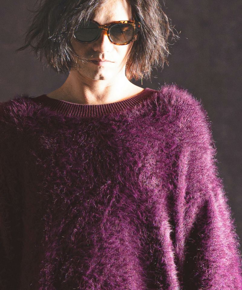 30%OFF【GLIMCLAP(グリムクラップ)】 Feather yarn pullover フェザー