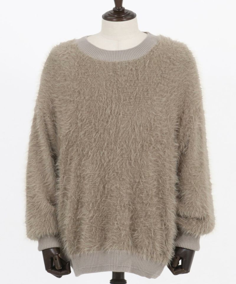 30%OFF【GLIMCLAP(グリムクラップ)】 Feather yarn pullover フェザー
