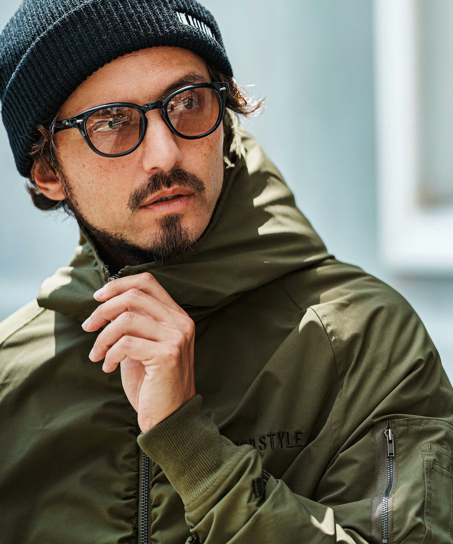 felkod(フィルコッド)】High Neck Hood MA-1 フードジャケット(F24F100 