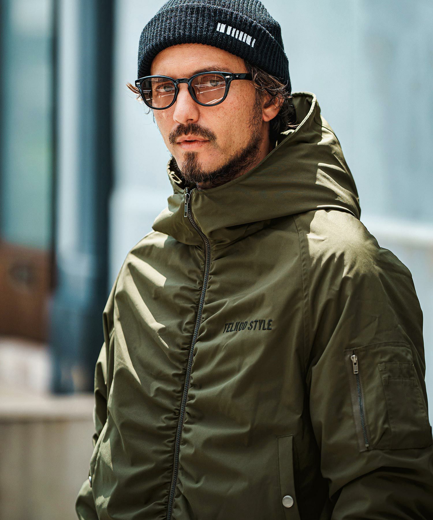 felkod(フィルコッド)】High Neck Hood MA-1 フードジャケット(F24F100 