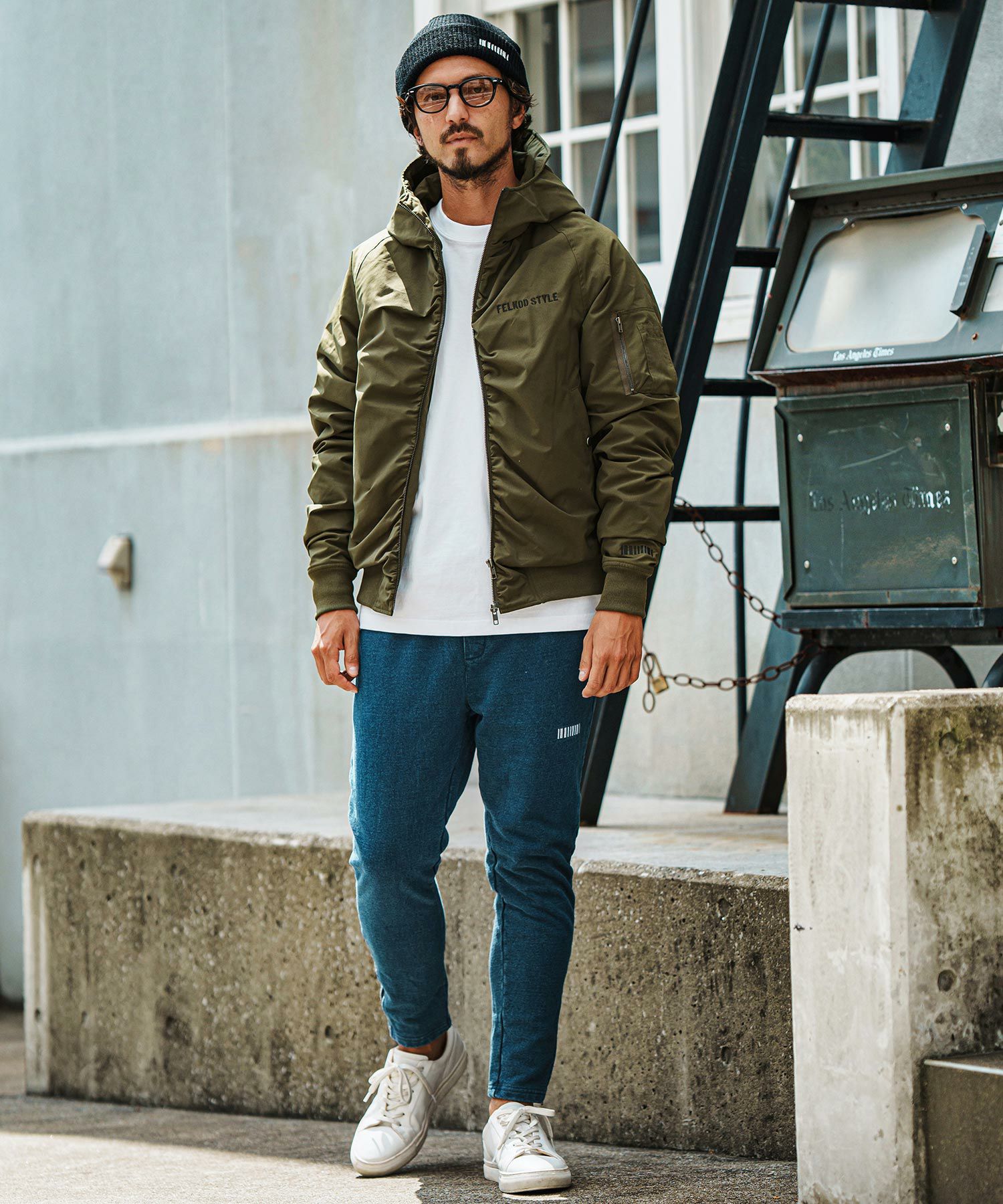 felkod(フィルコッド)】High Neck Hood MA-1 フードジャケット(F24F100 