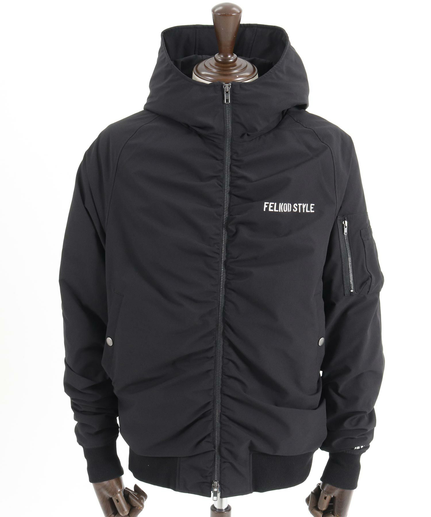felkod(フィルコッド)】High Neck Hood MA-1 フードジャケット(F24F100 