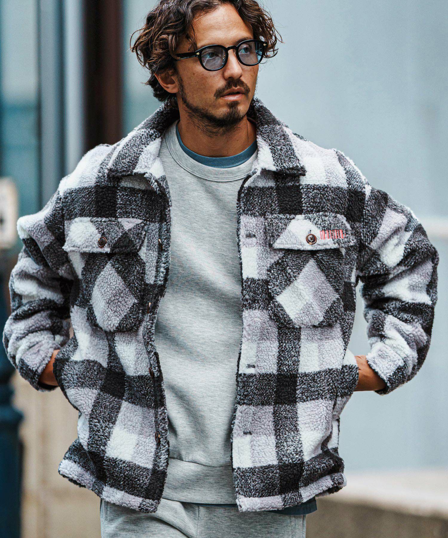 felkod(フィルコッド)】Boa Fleece CPO Jacket ボアフリースジャケット 