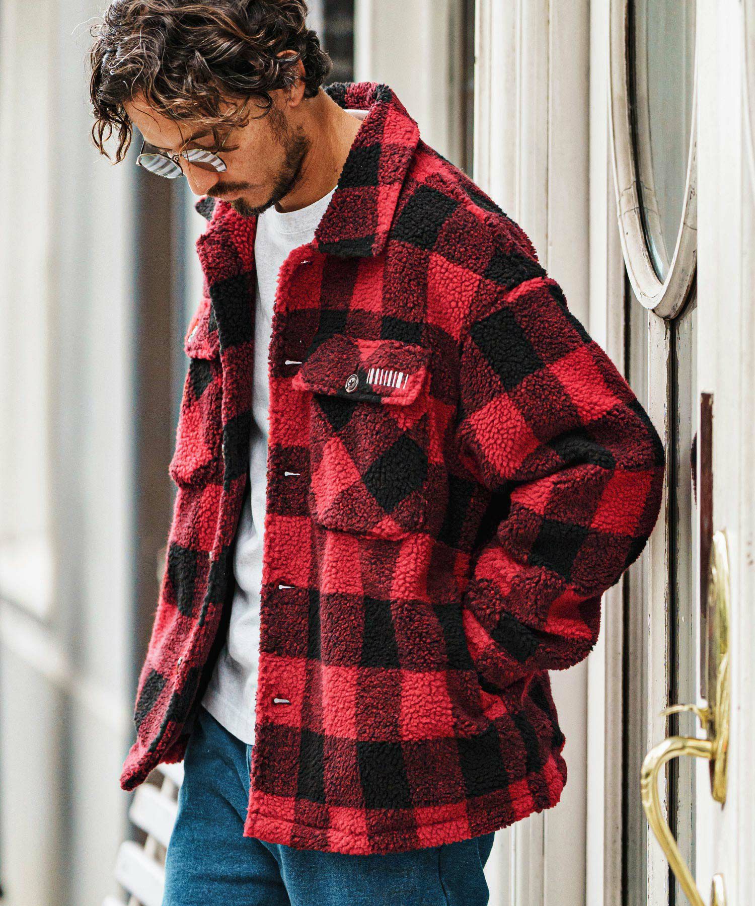 felkod(フィルコッド)】Boa Fleece CPO Jacket ボアフリースジャケット 