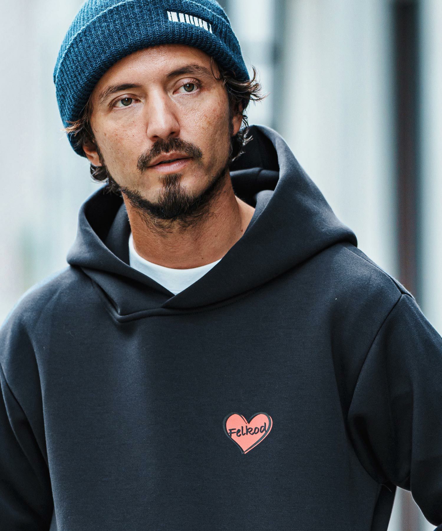 felkod(フィルコッド)】Heart Logo Cardboard Knit Parka パーカー 