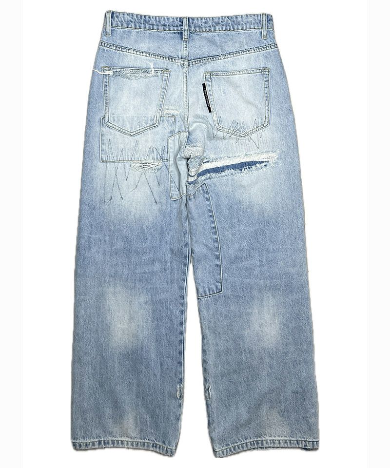 A Good Bad Influence(ア グッド バッド インフルエンス)】【予約販売4月中旬～下旬入荷】 REPAIRED DENIM  PANTS デニムパンツ(AGBI-25SS-PT02) | CAMBIO カンビオ