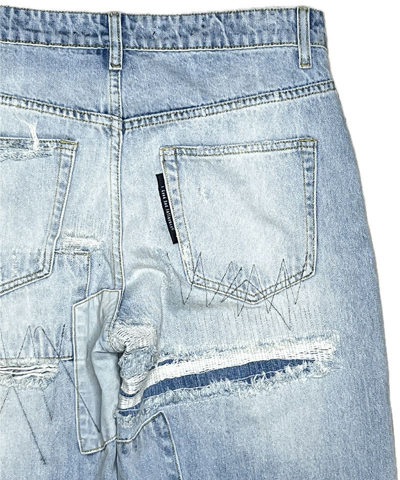 A GOOD BAD INFLUENCE SUPER REPAIRED DENIM JEAN デニムパンツ