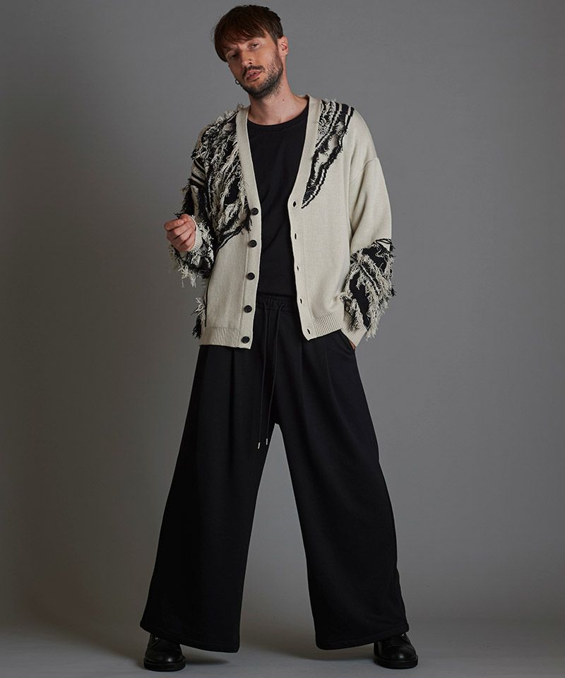 30%OFF【NO ID.(ノーアイディー)】 ﾌﾘﾝｼﾞJQﾆｯﾄCD カーディガン(855240