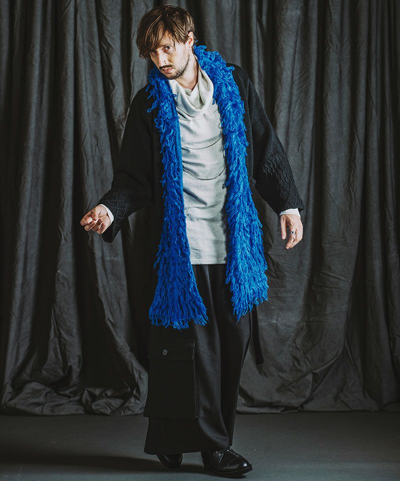 50%OFF【NO ID.(ノーアイディー)】ﾙｰﾌﾟﾔｰﾝﾆｯﾄｶﾞｳﾝ(855010-884K