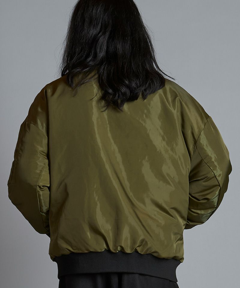 50%OFF【NO ID.(ノーアイディー)】ﾊﾟﾃﾞｯﾄﾞBIG-MA-BLZ ブルゾン