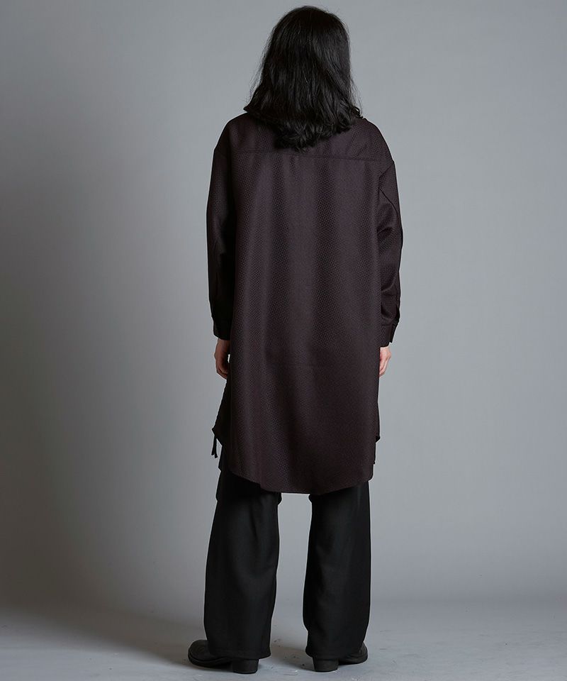 50%OFF【NO ID.(ノーアイディー)】ﾄﾞﾛｰｽﾄﾘﾝｸﾞｽﾊｲｶﾗｰﾛﾝｸﾞSH
