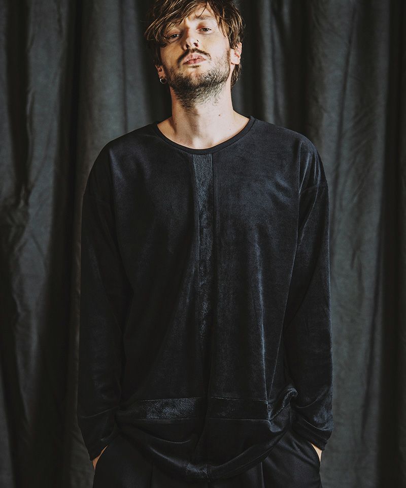 30%OFF【NO ID.(ノーアイディー)】ｲﾝﾊﾞｰﾃｯﾄﾞｸﾛｽBIG-PO カットソー