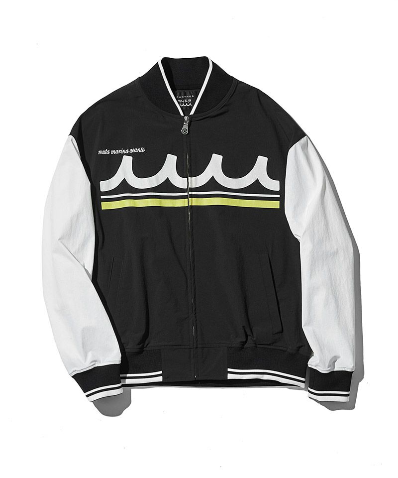 ACANTHUS アカンサス　WOOL NYLON MA-1 スタジャン ACANTHUS(アカンサス)】muta Sweat Varsity Jacket スタジャン