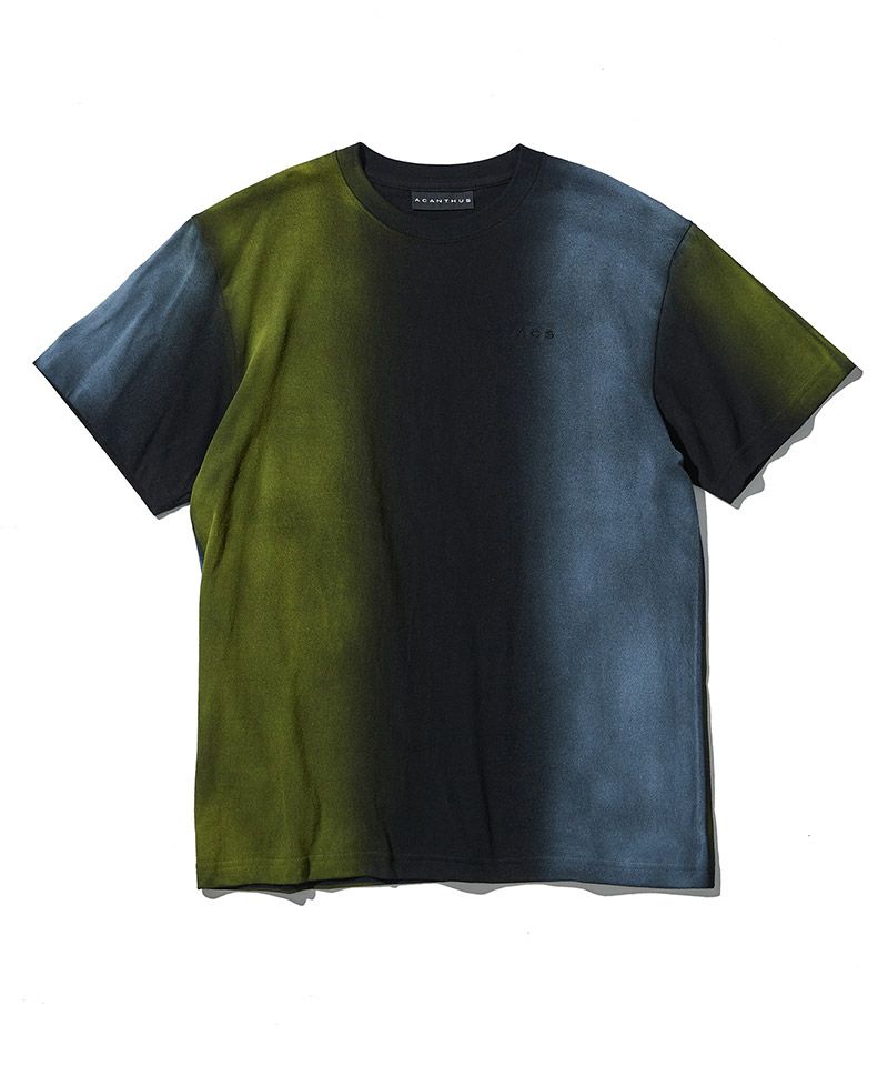 50%OFF【ACANTHUS(アカンサス)】Big Stripe Pigment Dye Tee T
