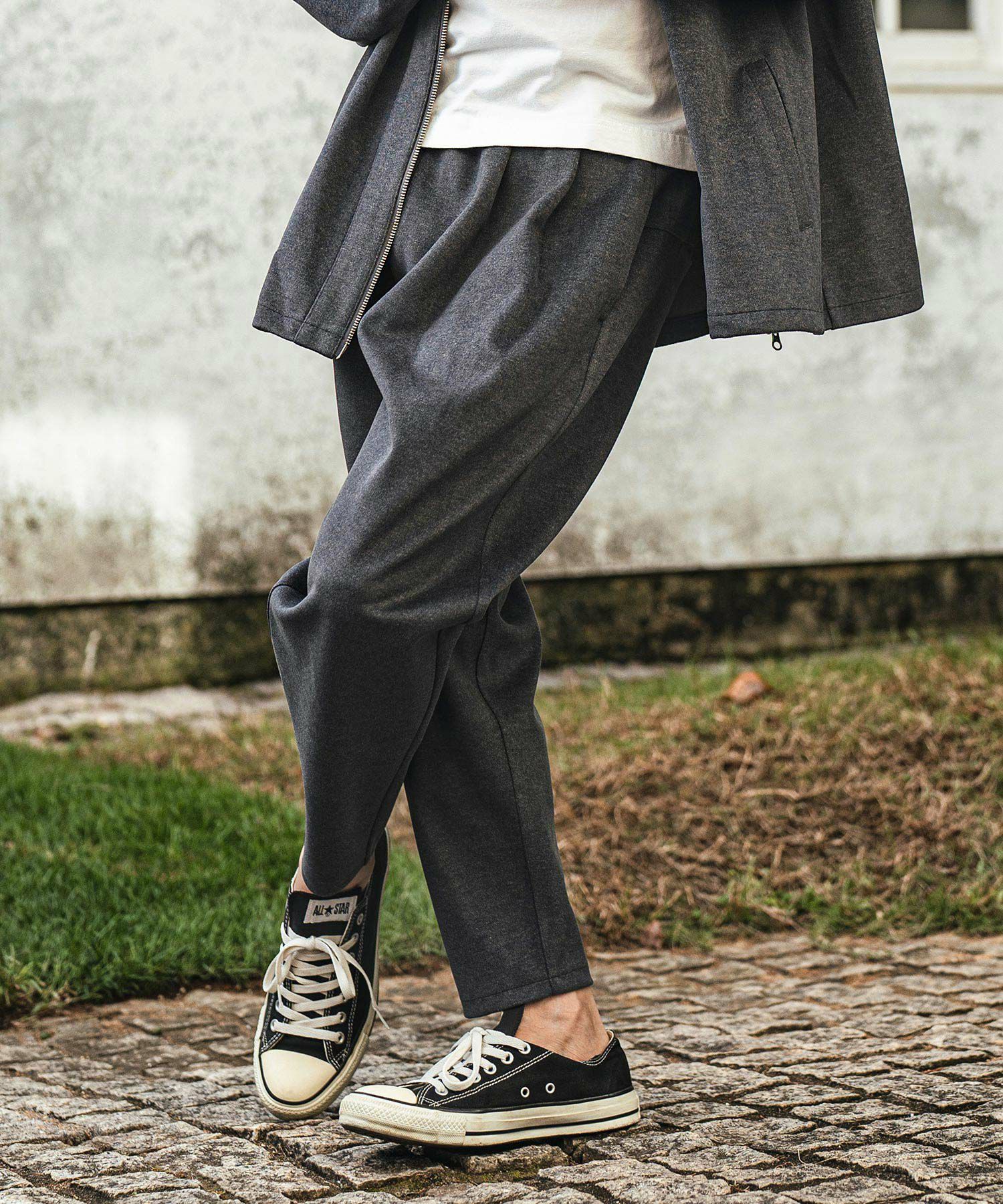 30%OFF【CAMBIO(カンビオ)】Suede Ponti Cut Pants サルエル