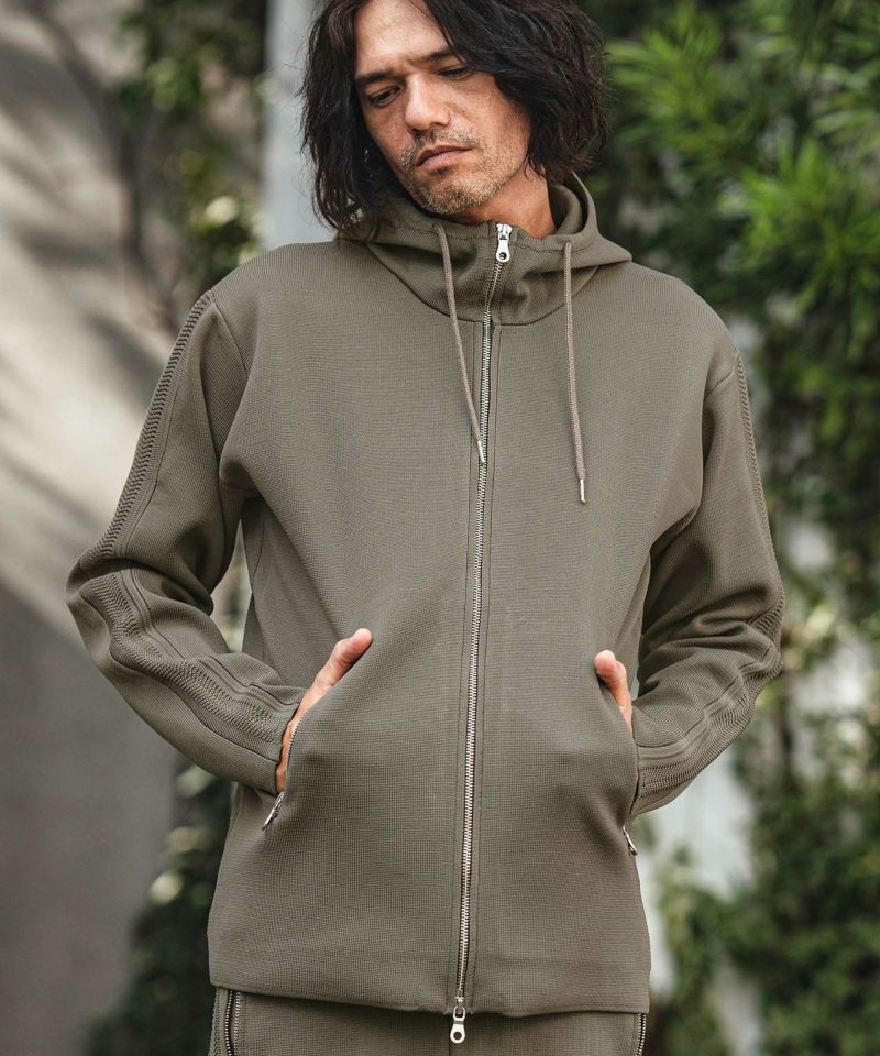 30%OFF【CAMBIO(カンビオ)】ミラノリブZIPパーカー | CAMBIO カンビオ