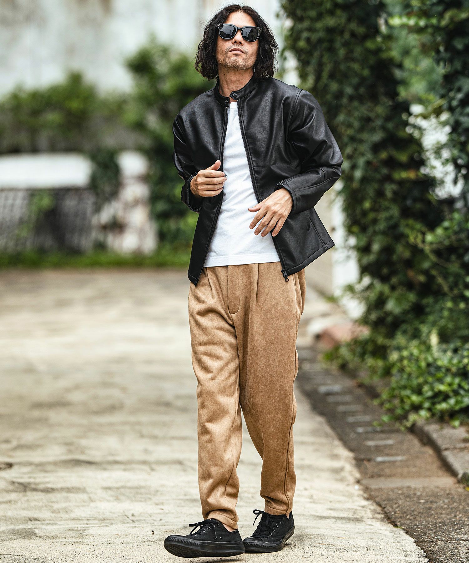 30%OFF【CAMBIO(カンビオ)】Synthetic Leather Single rider jacket