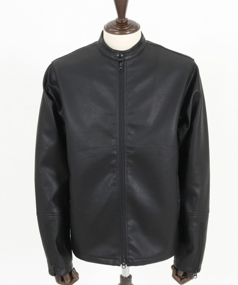 30%OFF【CAMBIO(カンビオ)】Synthetic Leather Single rider jacket