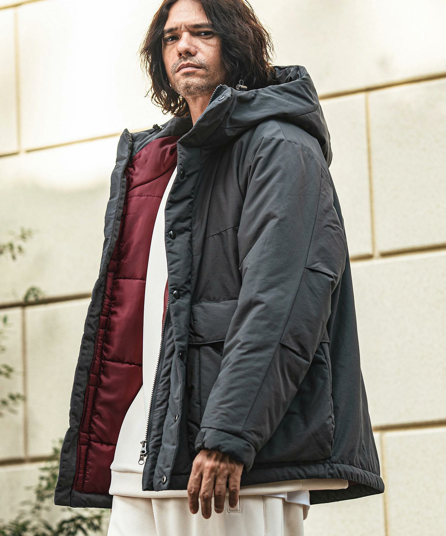 CAMBIO(カンビオ)】60-40クロス中綿アウトドアパーカー(CAM-7198  