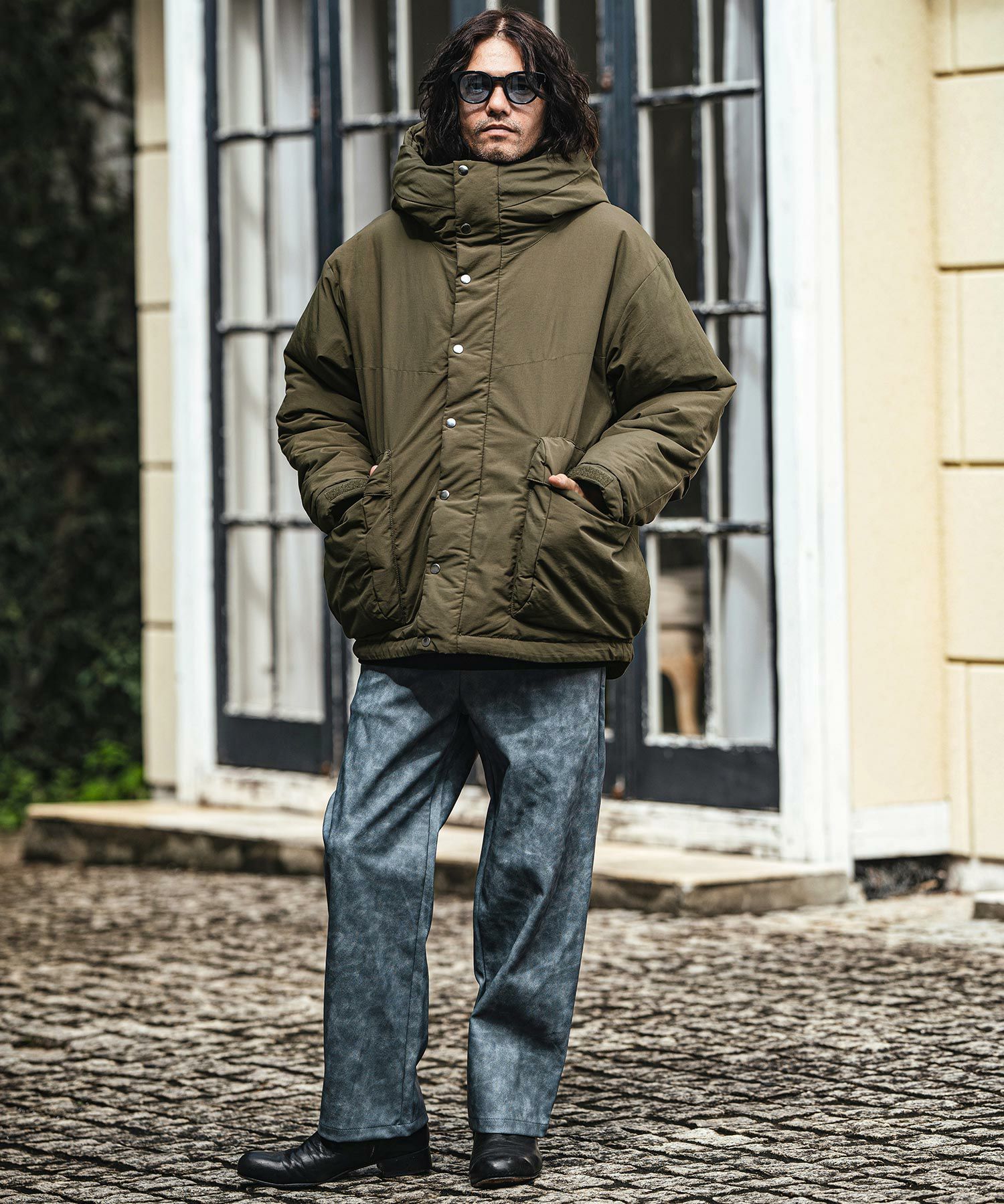 CAMBIO(カンビオ)】60-40クロス中綿アウトドアパーカー(CAM-7198  