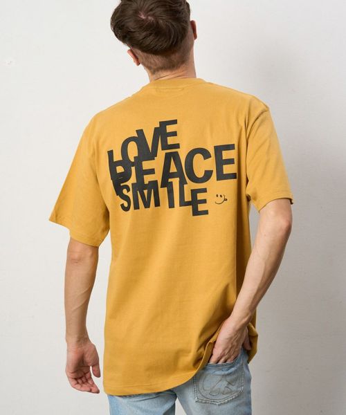 【STUD MUFFIN(スタッドマフィン)】5.6ozコットン天竺 MAKE SMILE FAST フォームプリントSS Tシャツ(514-02786)