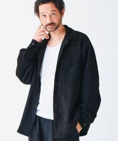 sus-sous(シュス)】【予約販売3月上旬～中旬入荷】suede shirt スウェードレザーシャツ(12-SS-006) | CAMBIO  カンビオ