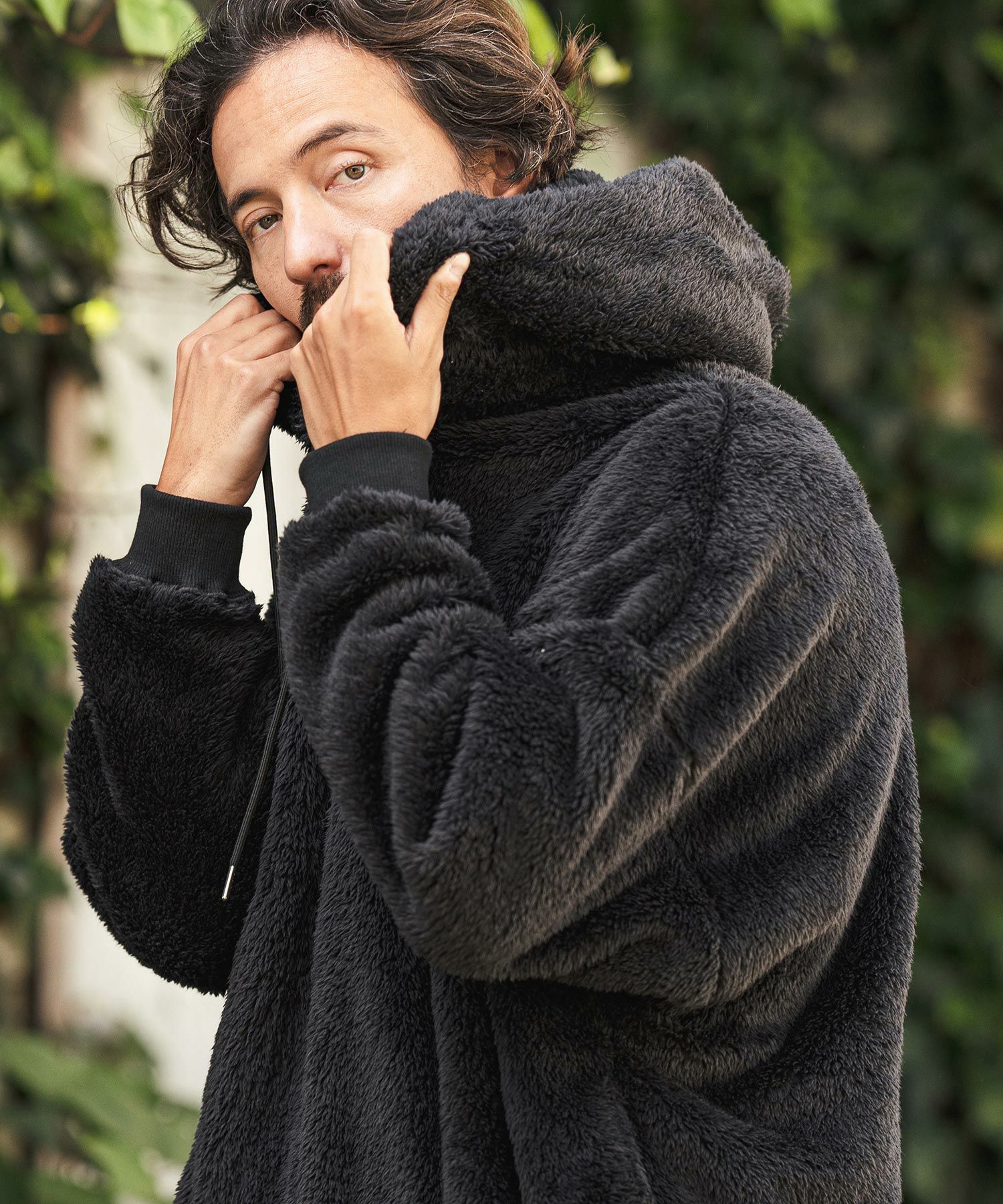 【極美品】グラウンドワイ ヴィンテージフラノダブルパーカー Lサイズ 黒 完売品 000000077678-01.jpg?t=