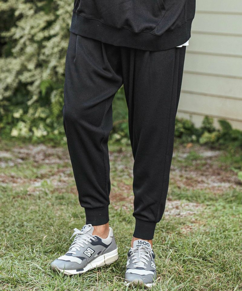 CAMBIO(カンビオ)】Dobby Stripe Jacquard Jogger Pants