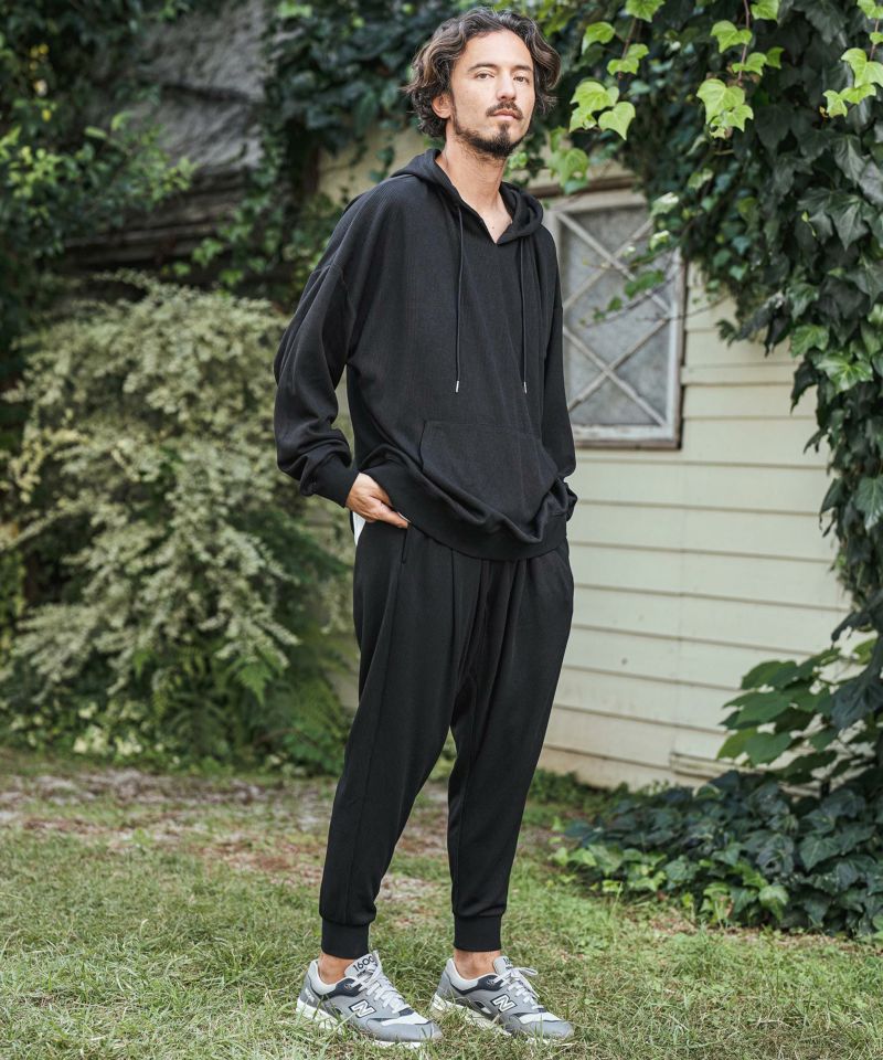 CAMBIO(カンビオ)】Dobby Stripe Jacquard Jogger Pants