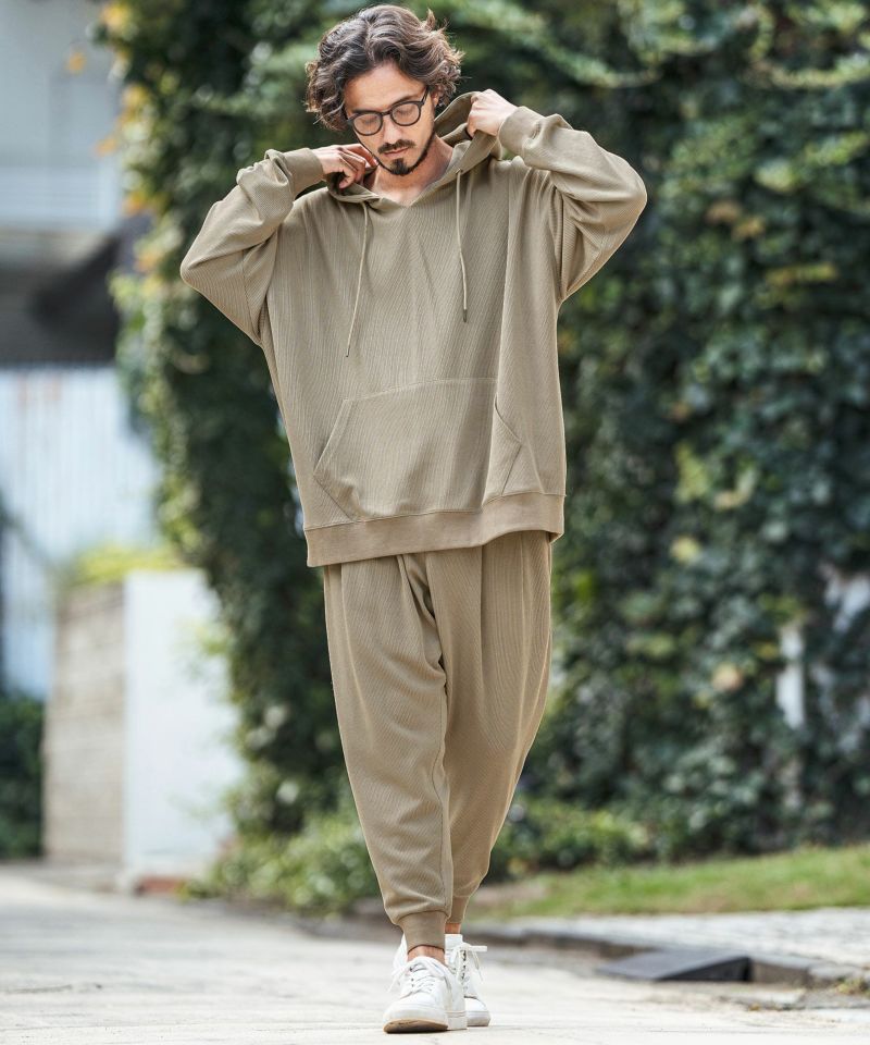 CAMBIO(カンビオ)】Dobby Stripe Jacquard Jogger Pants