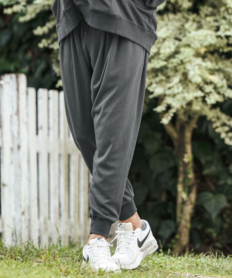 CAMBIO(カンビオ)】Dobby Stripe Jacquard Jogger Pants