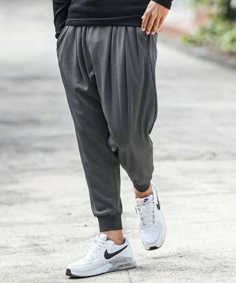 CAMBIO(カンビオ)】Dobby Stripe Jacquard Jogger Pants
